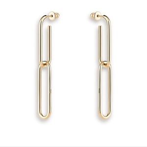 Dior earrings paper clip